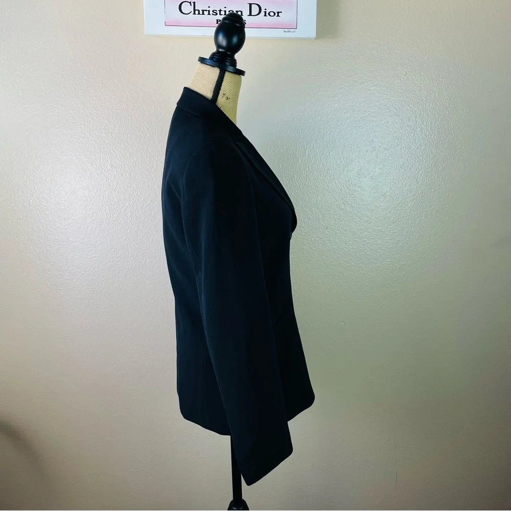 T Tahari Women Blazer Suit Jacket Classic Formal Work Jacket Black Size 8 - Picture 5 of 12